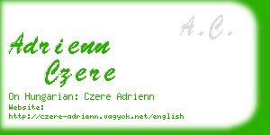 adrienn czere business card